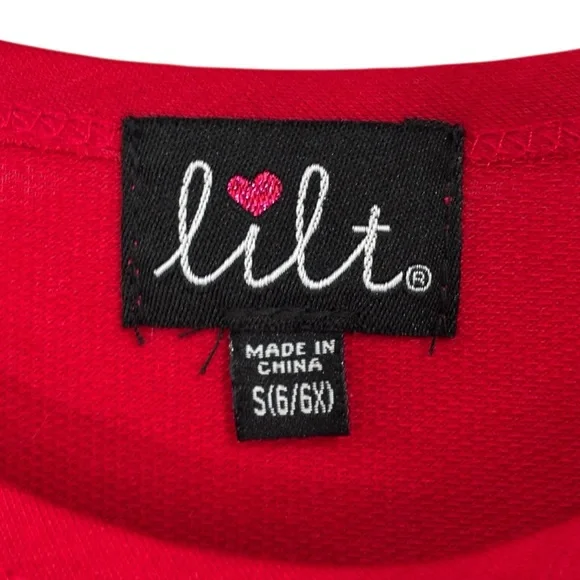 Girl’s Merry Everything Christmas Holiday Tulle Long Sleeve Dress Size 6/6X NWT - Picture 6 of 9